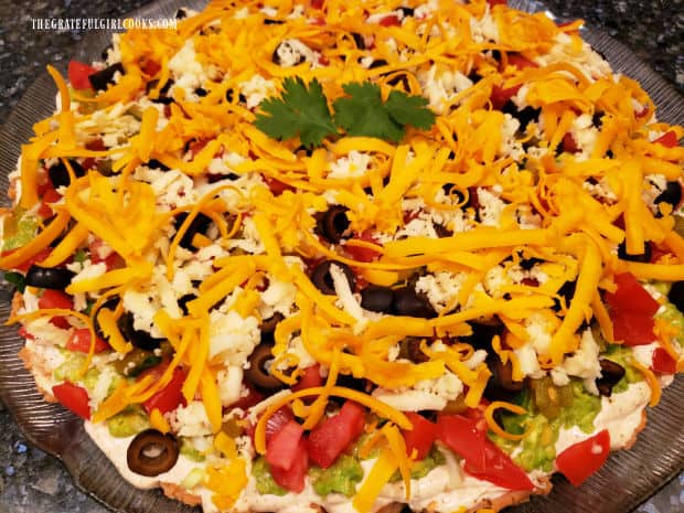 Mexican Layer Dip (great appetizer!) / The Grateful Girl Cooks!
