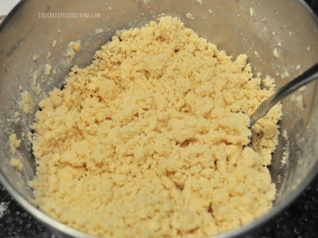 Butter, sugar, etc. are creamed together to make cookie dough.