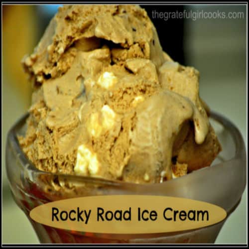 Rocky Road Ice Cream A Homemade Classic The Grateful Girl Cooks 2285