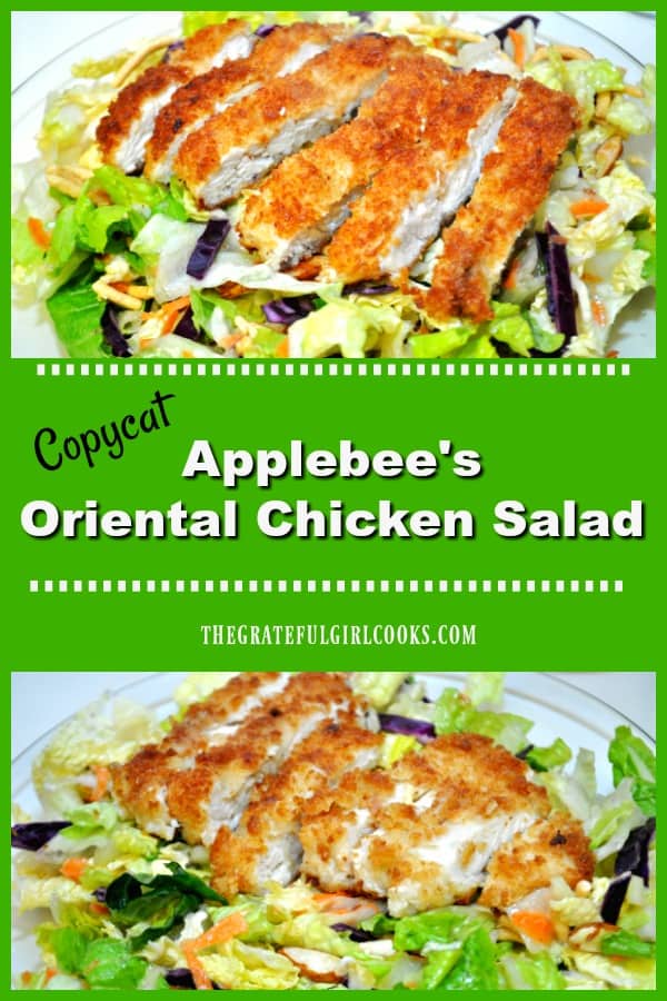 Applebee's Oriental Chicken Salad (copycat) / The Grateful Girl Cooks!