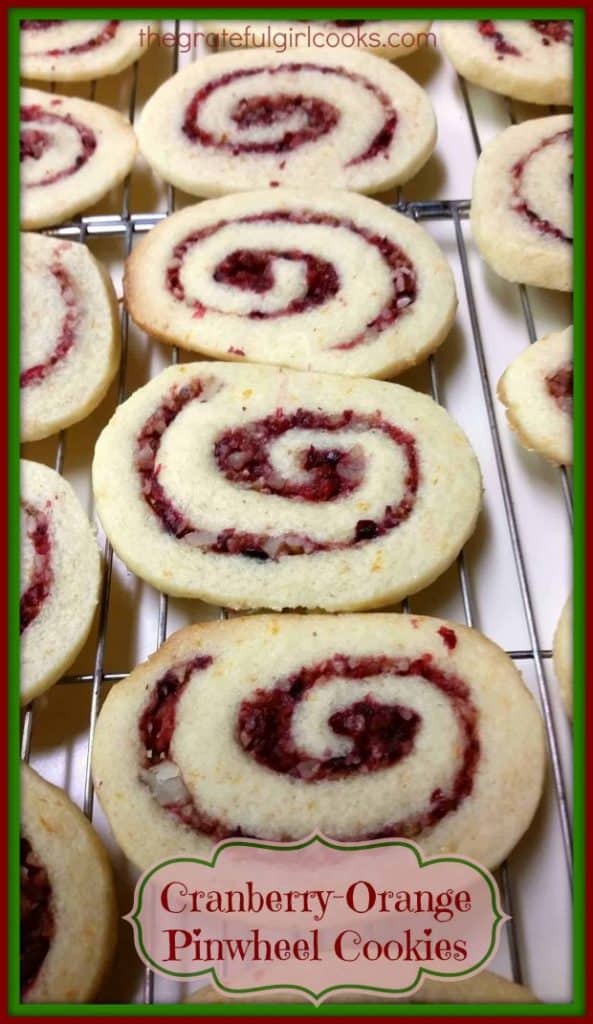 Cranberry-Orange Pinwheel Cookies / The Grateful Girl Cooks!