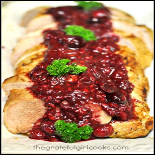 Pork Tenderloin With Cranberry Raspberry Sauce