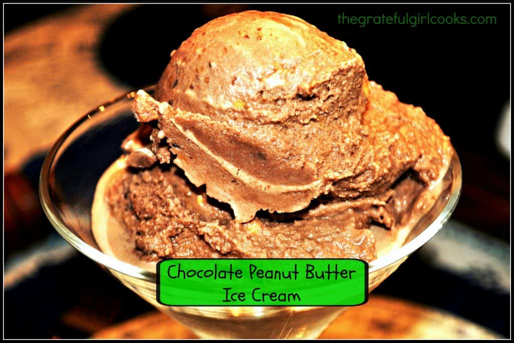 Homemade chocolate peanut discount butter ice cream