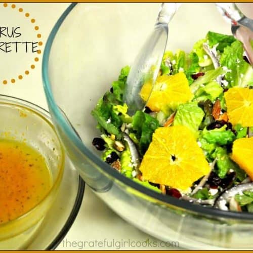 Citrus Vinaigrette (easy salad dressing) / The Grateful Girl Cooks!