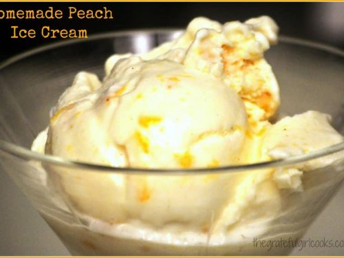 Peach homemade ice deals cream