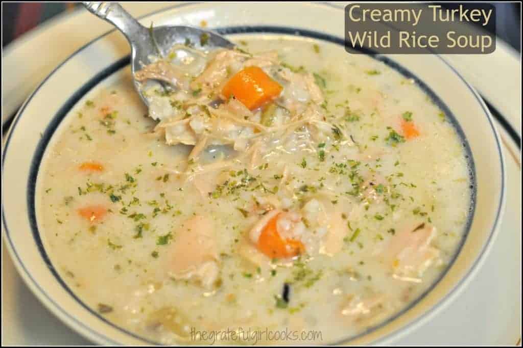 Creamy Turkey Rice Soup - SueBee Homemaker