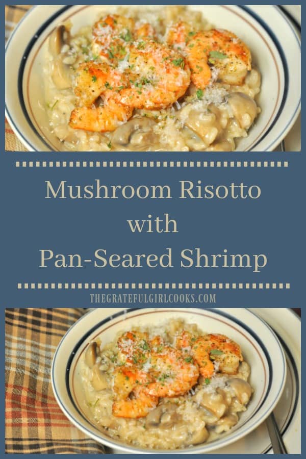 Mushroom Parmesan Shrimp Risotto Recipe