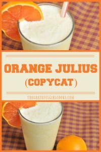 orange julius nutrition