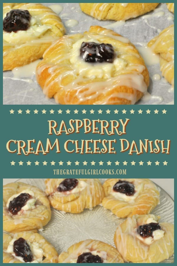 Raspberry Cream Cheese Danish / The Grateful Girl Cooks!