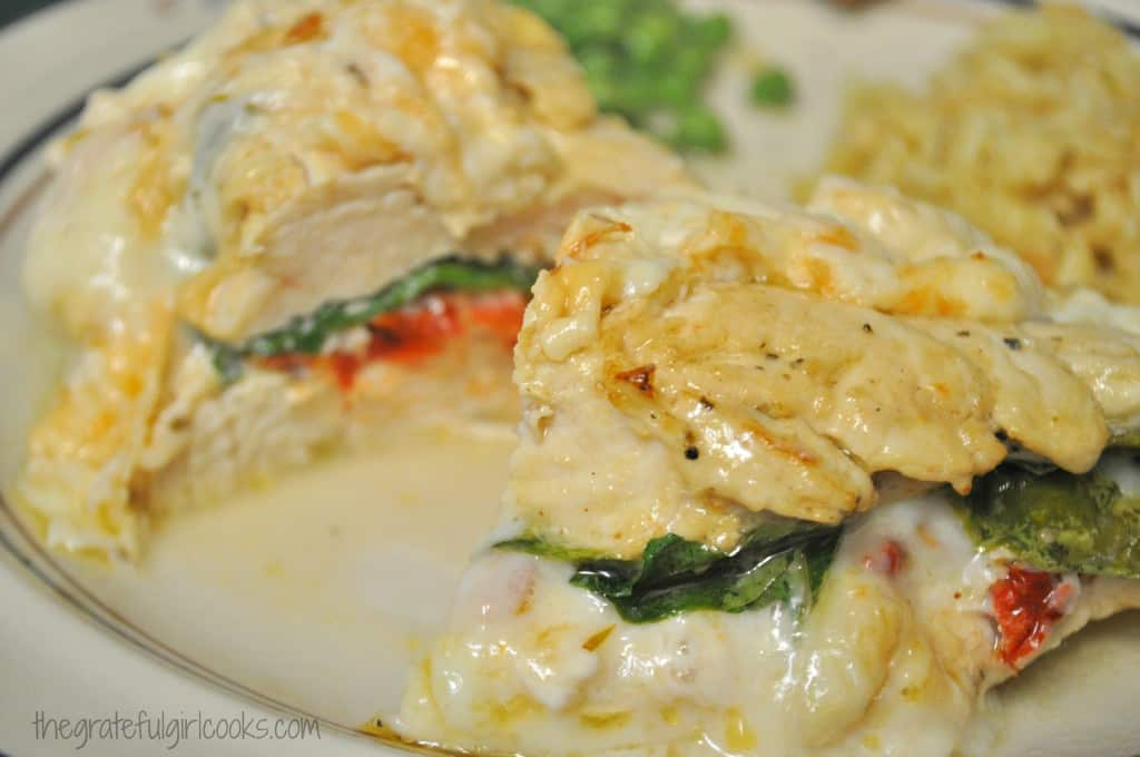 recipe baked mustard breast chicken Stuffed Dried Cheese & Spinach Sun Chicken Breasts Tomato,