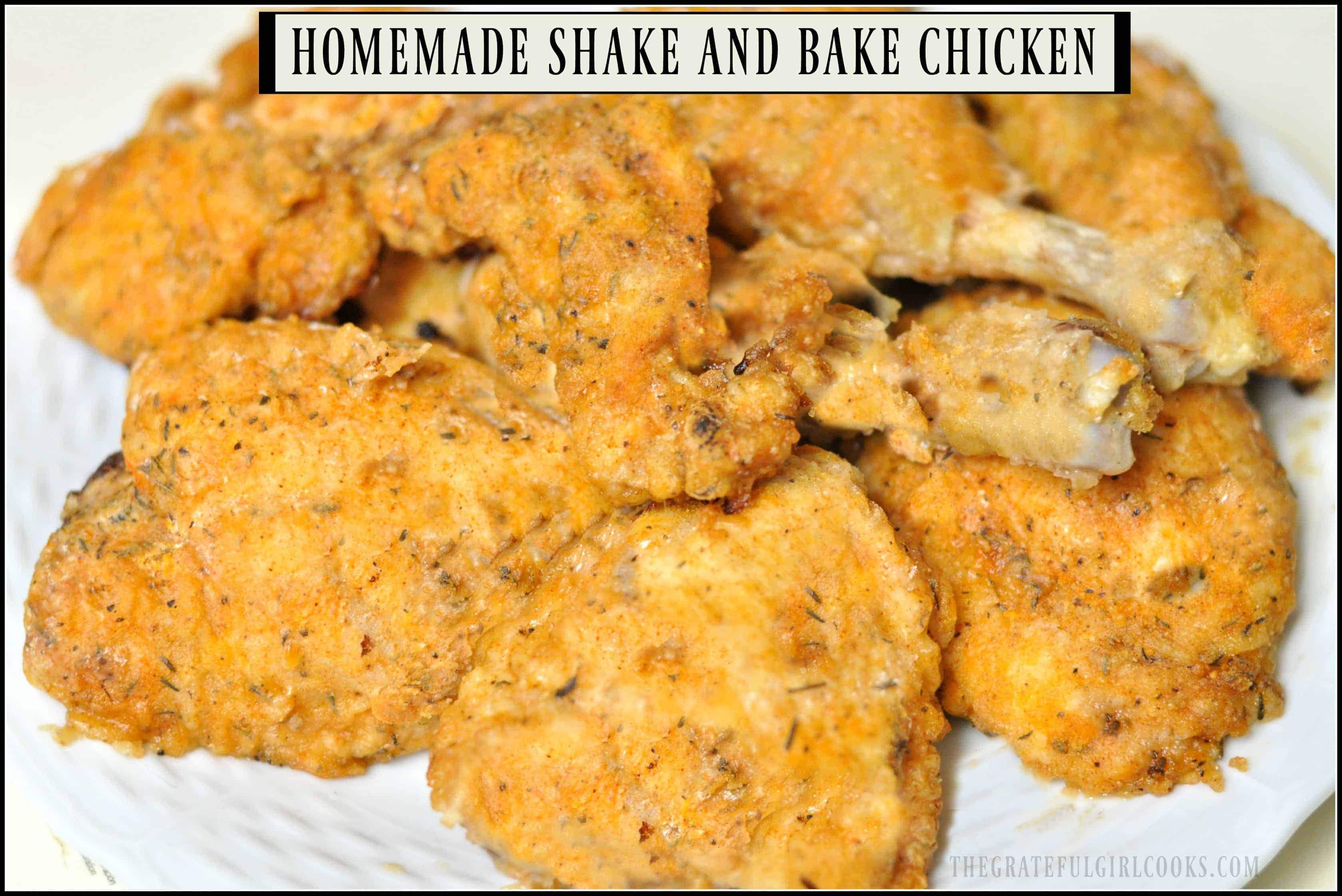 Homemade Shake and Bake Chicken - The Feathered Nester