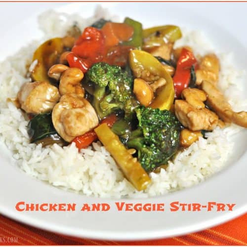 Chicken Veggie Stir Fry (with Asian sauce) / The Grateful Girl Cooks!