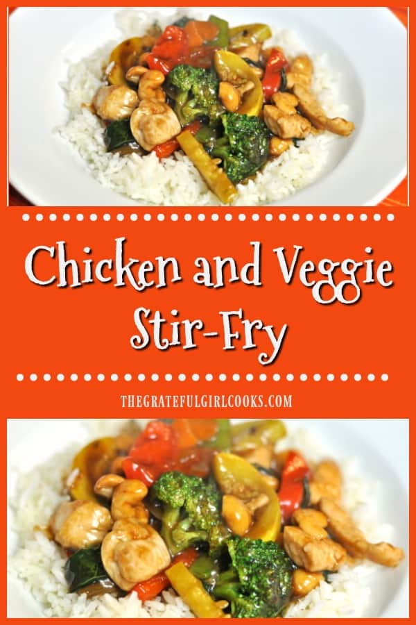 Chicken Veggie Stir Fry (with Asian sauce) / The Grateful Girl Cooks!