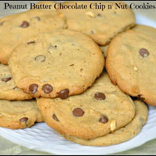 Peanut Butter Chocolate Chip Cookies / The Grateful Girl Cooks!