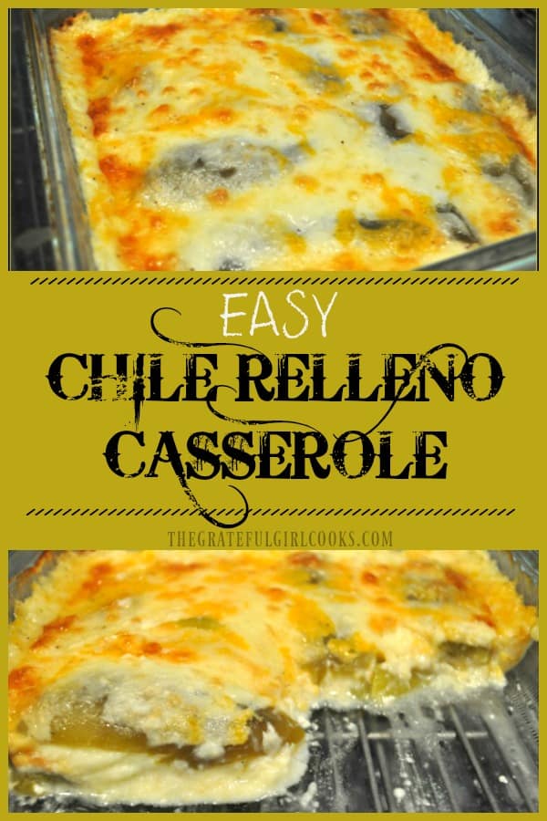 Easy Chile Relleno Casserole / The Grateful Girl Cooks!