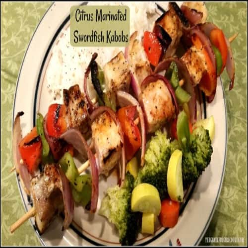 Marinated 2024 swordfish kabobs