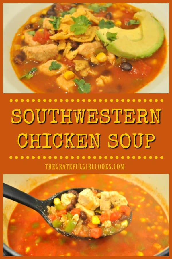 Southwestern Chicken Soup / The Grateful Girl Cooks!