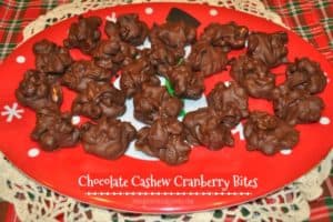 Chocolate Cashew Cranberry Bites / The Grateful Girl Cooks!