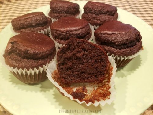 Chocolate Espresso Muffins (Air Fryer) / The Grateful Girl Cooks!