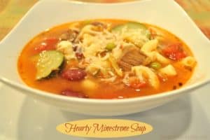 Hearty Minestrone Soup / The Grateful Girl Cooks!