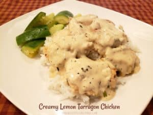 Creamy Lemon Tarragon Chicken / The Grateful Girl Cooks!