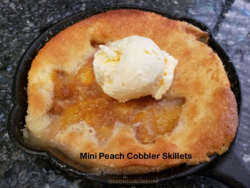 Cast Iron Skillet Peach Cobbler