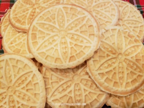 Classic Pizzelle Cookies / The Grateful Girl Cooks!