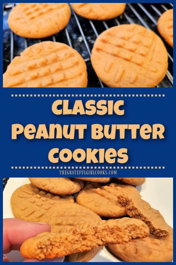 Make Classic Peanut Butter Cookies for a delicious treat! This simple recipe will yield 3 dozen of these much-loved cookies.