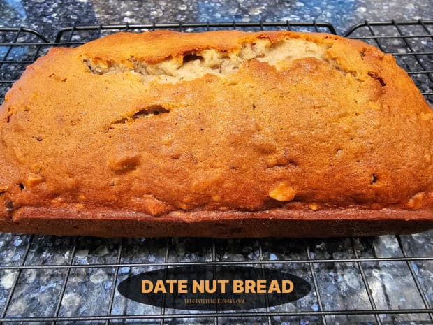 Make a loaf of Date Nut Bread (using pecans or walnuts) to enjoy for breakfast or a snack! It's easy to make, and tastes delicious!